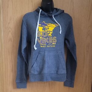 J. America Charcoal Hoodie with Yellow Graphic